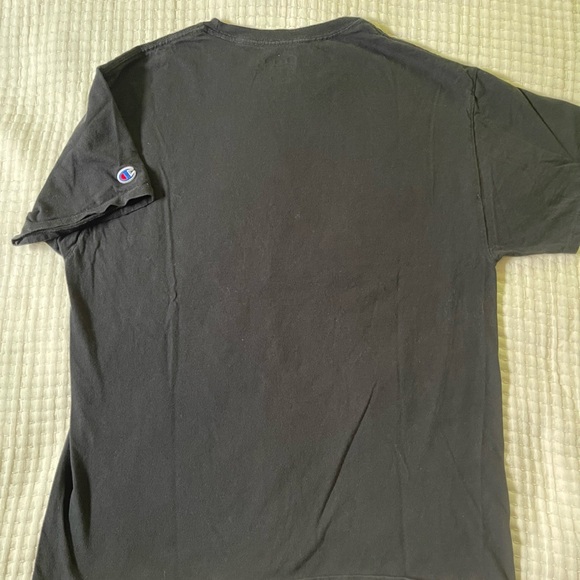 Champion Black Tee with Multicolor Graphic - Picture 7 of 7